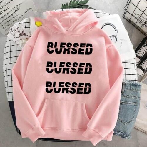 2021 women clothing Blessed Woman Hoodies Hooded Sweatshirt Female Hoody Spring Autumn Clothes Woman Hoodies
