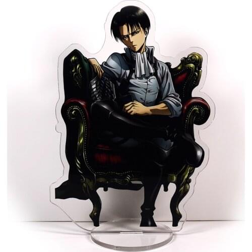 Attack on Titan Shingeki no Kyojin Levi Rivaille sitting on the chair GM acrylic stand figure model cake topper anime