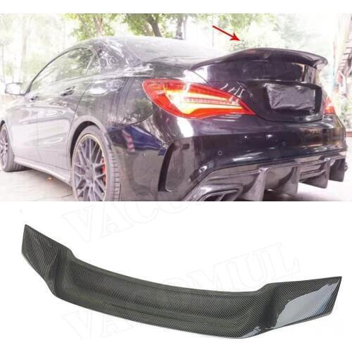 For CLA Class Carbon Fiber Rear Trunk Wings Spoiler for Mercedes CLA45 W117 C117 CLA 200 250 260 Sedan 2013-2018 R Style