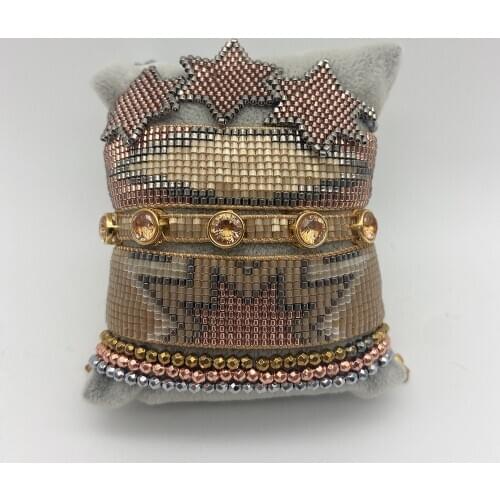 BLUESTAR Evil Bracelet Turkish Eye Bracelet Star MIYUKI Pulseras Mujer Moda Handmade Crystal Bead