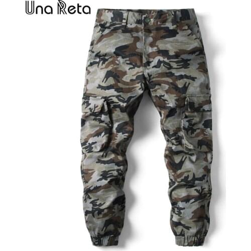 Una Reta Streetwear Camouflage Men Pants New Fashion Casual Harajuku Pencil Pants Hip Hop Mens Jogger Tactical Trousers