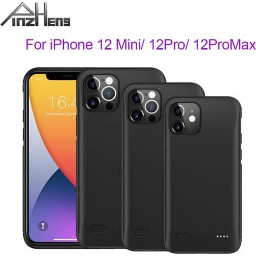 PINZHENG 6200mAh Ultra Slim Battery Case For iPhone 12 Mini Battery Charger Case For iPhone 12 Pro Max Power Bank Charging Case