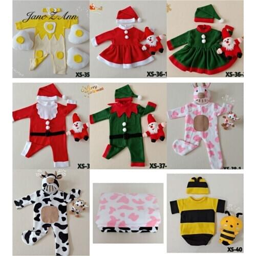Children photography clothing newborn/100 days baby photography clothing studio shooting cow Christmas fried egg theme costume