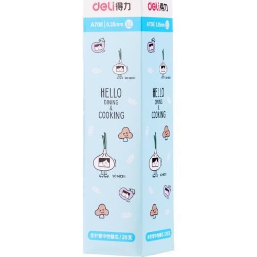 DL Effective A708 neutral pen for the core business office with written clear students use cartridge office supplies for student