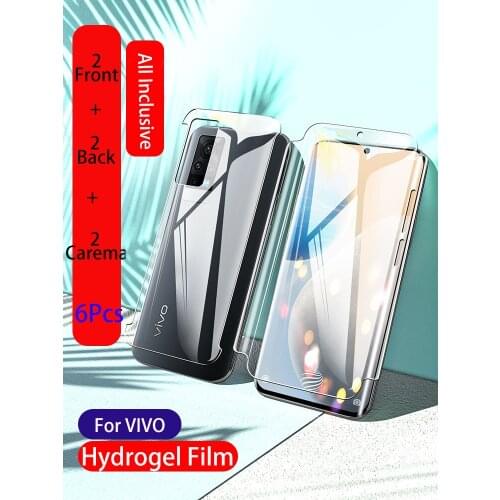For VIVO X60 Pro+ X50 Screen Protector IQOO 7 NEO 3 5 Pro Plus Z3 Hydrogel Film NEX 3 S9 S7 360° Quantum Soft Front Back Camera