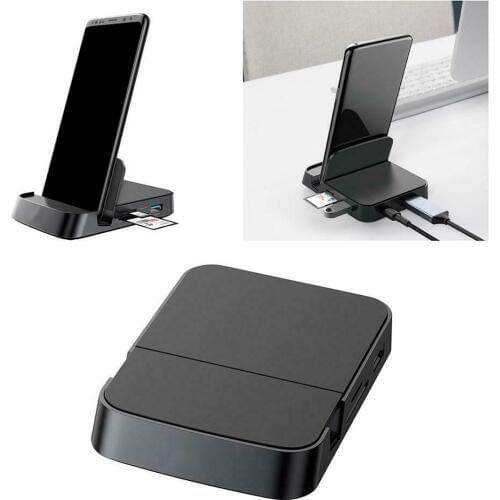 For Huawei Samsung USB C HUB Type C Docking Station Phone Stand Dex Station USB C to HDMI Dock Power Adapter Reader