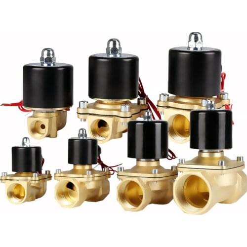 1/4" 3/8" 1/2" 3/4" 1" Electric Solenoid Valve DN8 DN10 DN15 DN20 DN25 N/C Pneumatic Valve for Water Oil Air 12V/24V/220V/110V
