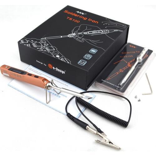 Full Set Intelligent Programmable Electric Soldering Iron Digital LCD TS100 Mini Soldering Iron Control Terminal (TS-I TS-K)