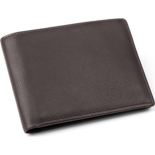 Wallet Men Genuine Leather Slim Wallet Vintage Mens Wallets Credit Card Holder Purse for men R-8179Q