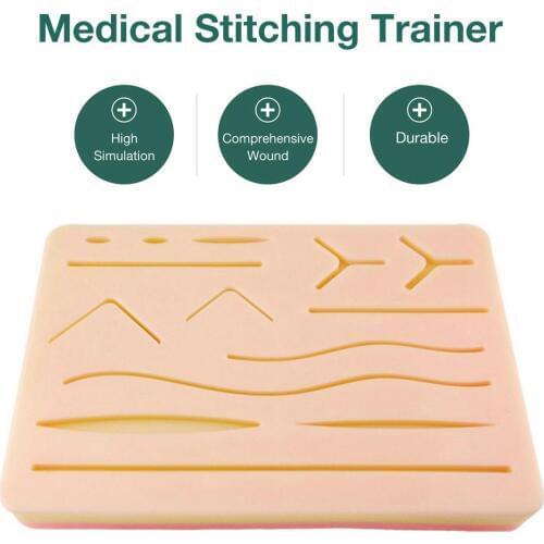 Medical Skin Suture Surgical Training Kit Pad Suture Training Kit Suture Pad Trauma Accessories for Practice and Training Use