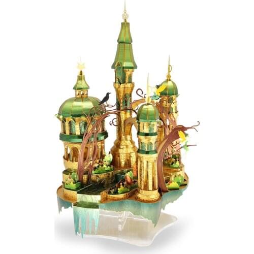 Picture Kingdom 3D Metal Nano Puzzle FAIRY CASTLE Model Kits DIY Laser Cut Assemble Jigsaw Toys For Kids Adults