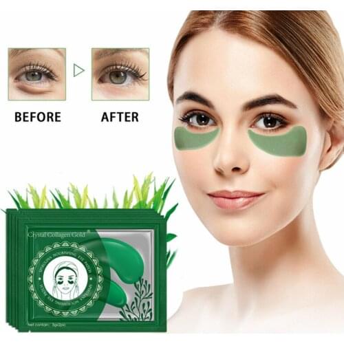 Sea Weed Eye Serum Essence Mask Face Anti Wrinkle Gel Sleep Gold Mask Eye Patches Moisturizing Under Eye Mask Care