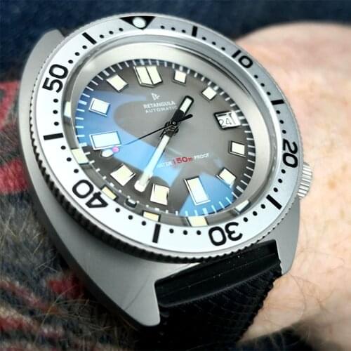 Mens Automatic Watches 150M Diver NH35 Mechanical Wristwatch Sports 41mm Stainless Steel Sapphire Crystal Luminous Clocks RDUNAE