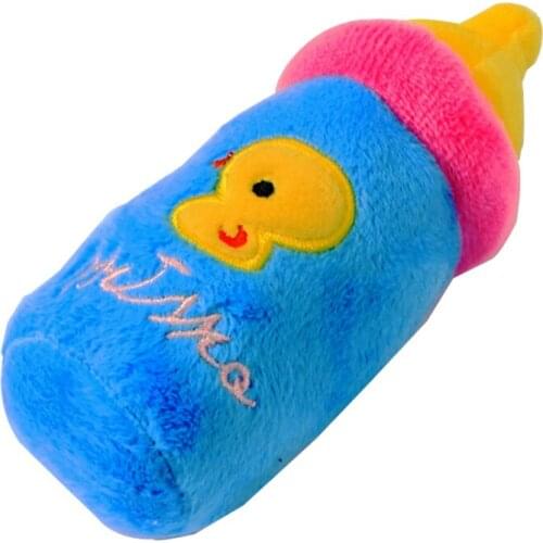 Plush Squeaky Dog Toys Bite-Resistant Clean Dog Chew Training Toy Soft Bottle Pet Supplies For Chihuahua Puppy Teething Toys