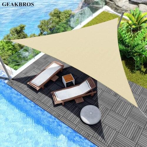 Outdoor Sun Shade Sails Canopy Awnings Waterproof Triangle Sun Shelter Shade Sail UV Block for Patio Garden Outdoor Facility