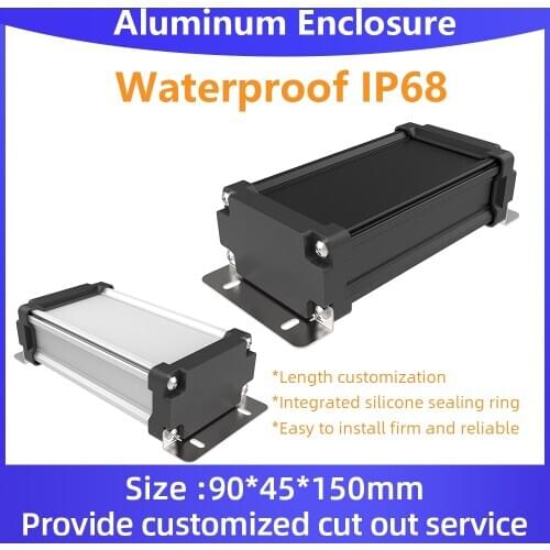 Junction Waterproof Box Enlosure Electric Cable Outdoor Dust-Proof Enclosure High Quality Black M07 90*45mm Free Shipping