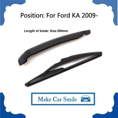 For Ford Ka Mk2 II Rear Windscreen Windshield Wiper Arm And Wiper Blade Set 2009-2016