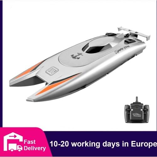 CONUSEA RC Boat Speedboat High Speed Remote Control Boat for Pools and Lakes Dual Motor 30km/h 2.4GHz Racing Boats Toys for Kid