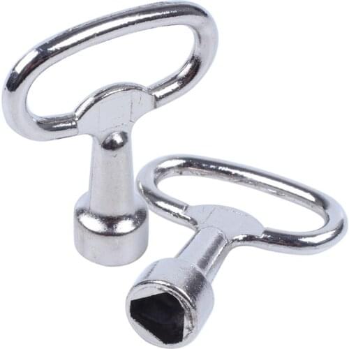 Key slot for bolt Triple-cornered Triangular metal panel 8 mm x 2