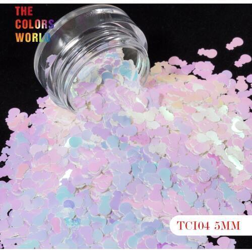 TCT-184 Snowman Shape 12 Kinds Color 5MM Glitter For Nail Glitter Nail Art Decoration Nail Design Body Art Paint DIY Decorations
