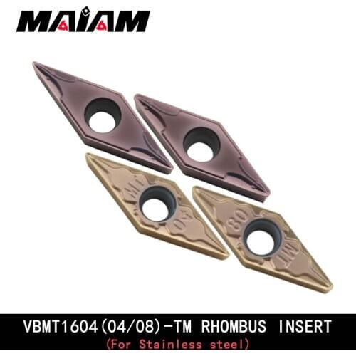 Vbmt turning tool vbmt1604 vbmt160404 vbmt160408 svub s20 cnc carbide turning tool rod insert metal insert for Stainless steel