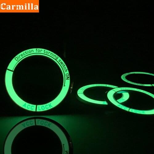 Luminous Ignition Switch Cover Key Switch Decoration Ring for KIA RIO Ceed Sportage R for Hyundai Solaris Verna Sonata Elantra