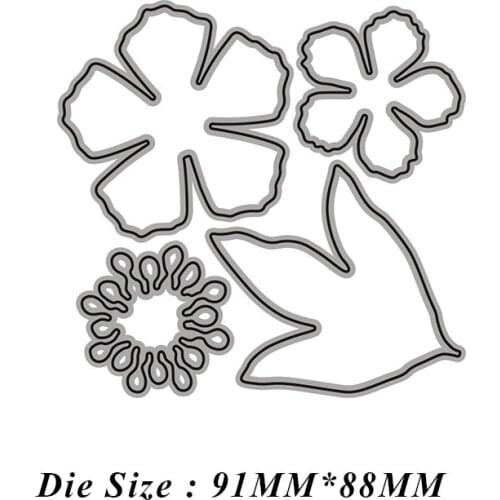 2021 Flower and Leaf Cutting Dies Scrapbooking Craft Mold Cut Die Stencil Handmade Paper Card Make Template Embossing