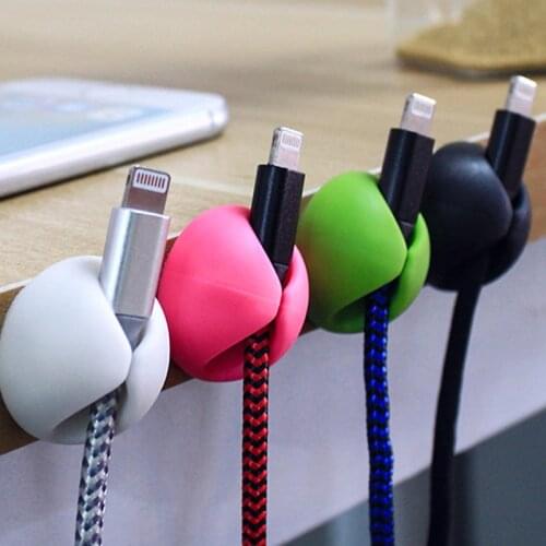 30Pcs Multipurpose Car Desk Desktop Wall Retainer Round USB Wire Cord Cable Holder Clamps Collation Management Clip Organizer