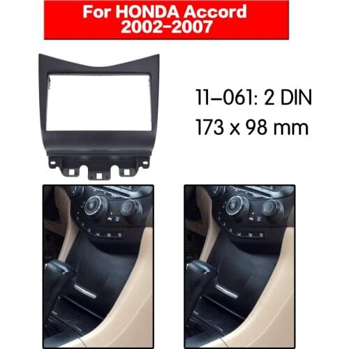 Car radio Frame Panel Auto Radio Stereo Fascia For Honda Accord 2002-2007 Dash Plate Facia Panel Mount Trim Kits Frame Adapter