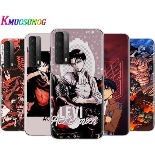 Transparent Cover Anime Japanese attack on Titan For Huaeri Y9S Y9A Y9 Y8P Y8S Y7 Y7A Y7P Y6P Y6S Y6 Y5P Y5 Pro Phone Case