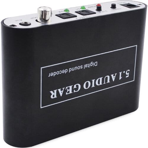 5.1 Audio Gear Channel AC3/DTS Digital Audio Converter Gear Surround Sound Rush Decoder HD Players For PC DVD Headphone