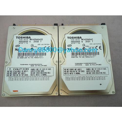 TOSHI MK4036GAC MK4036GACE DISK DRIVE HDD2E02 2G02 DC+5V 1.3A/1.1A 40GB 8455MB FOR mercedes-benz car HDD navigation systems