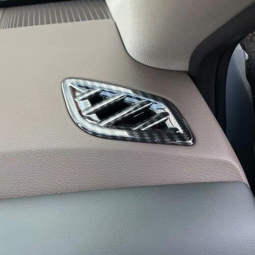 For Nissan Rogue X-Trail T33 2022 2023 Carbon Fiber Car Dashboard Air Conditioning Vent Outlet Frame Cover Trim Accessories