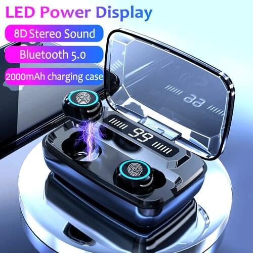 Dropshipping for S11 Drop Ship 3500mAh LED Bluetooth Wireless Headphones Earphones Earbuds TWS Touch Control Sport Noise Cancel