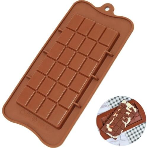 Baking Molds Silicone Chocolate Mold High Quality Square Eco-friendly Silicone DIY 1PCS Food Grade 24 Cavity Silicone Mold
