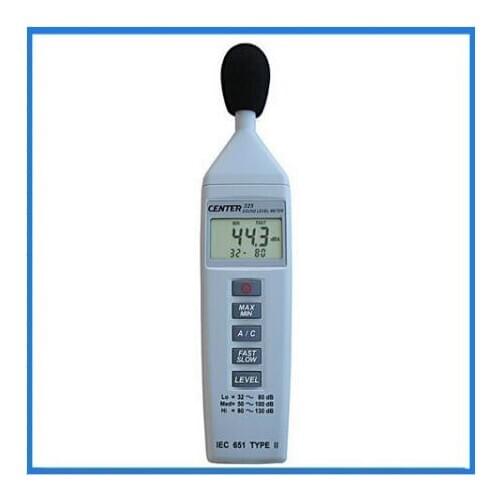 Compact Sound Level Meter Noise Level Tester Resolution 0.1DB CENTER-325