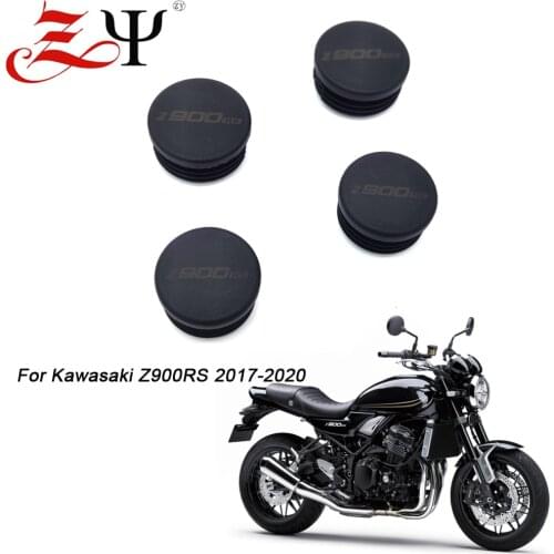 Motorcycle Frame Hole Cover Caps Plug Decorative Frame Cap Set Accessories For Kawasaki Z900RS Z900 RS Z 900 RS 2017-2020