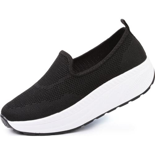 Summer Mesh Women Shoes Platform Loafers Autumn Slip On Breathable Women Casual Flats Zapatos Mujer Size 35-42