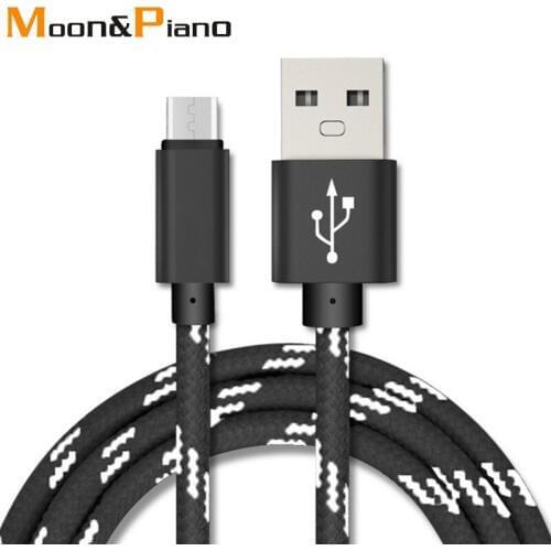 Micro Data Cable USB Cables 5V1.5A Fast Charging For Cell Phone 1m Nylon Wire Android Data Transmission Charging cables Cord