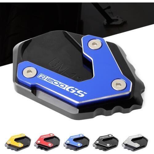 Motorcycle Accessories For BMW R1200GS LC 2013-2016 Expand Kickstand Side CNC Aluminum Motorcycle Stand Extension Enlarge Pad