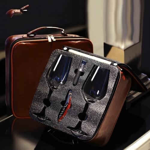 Red Wine Glass Set Household Decanter Box Large Glass 6 Pack Crystal Wine Goblets Drinking Set 2 whiskey vodka