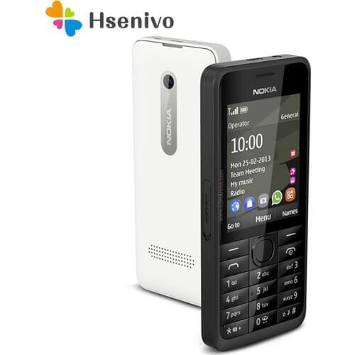 Nokia 301 Refurbished-Unlocked Nokia 301 original GSM 2.4"Dual SIM Cards 3.2MP Mobile Phone refurbished