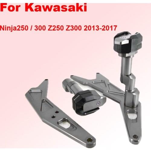 Applicable To Kawasaki Ninja250 / 300 Z250 Z300 2013-2017Body Fall Protection Motorcycle modification accessories Aluminum alloy