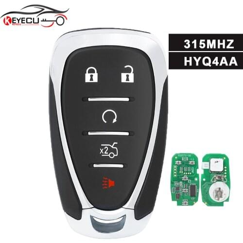 KEYECU Replacement Remote Key Fob 315MHz ID46 5B for Chevrolet Malibu Cruze Spark Cmaro HYQ4AA 1551A-4AA