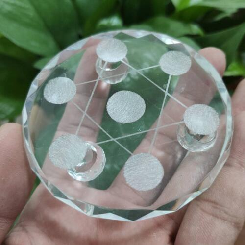 Random Glass Seven star array Base Sphere with Glass Stand 1pcs