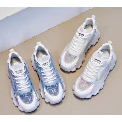 Sports Casual Shoes Comfortable Height Increasing Insole Internet Celebrity Lightweight Breathable Clunky Sneakers Trendy Shoes