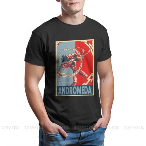 Saint Seiya Manga Cartoon Anime Andromeda Art Essential T Shirt Men Clothing Harajuku Fashion Tshirt Graphic Short Sleeve