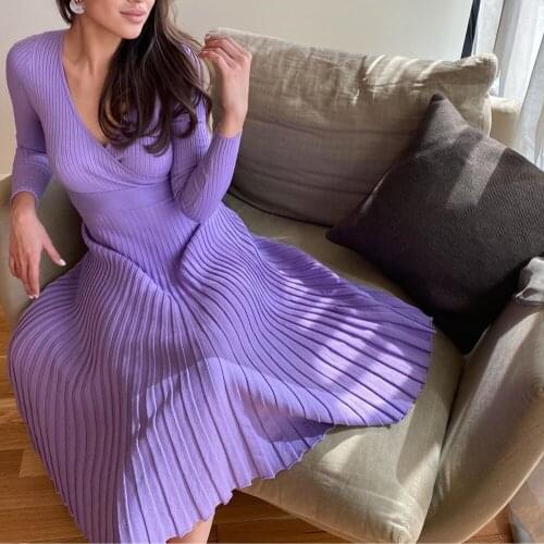 Fashionable Knitted Dresses Yulius China