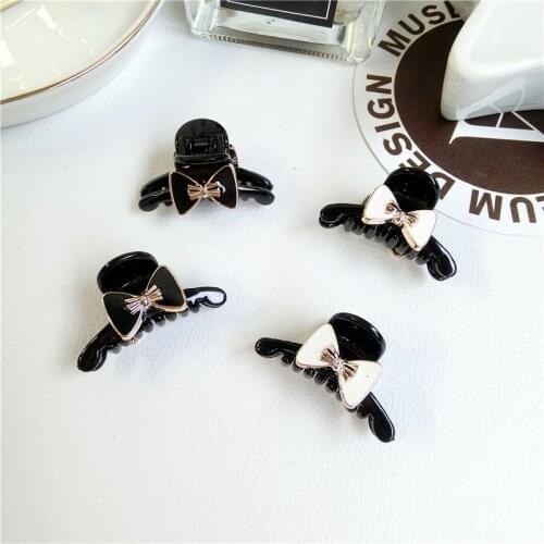 4cm New Korean bow Hair Claws for Women Hair Barrette Hairpin Crab Hair Claw Clips for Women Hair Accessories Headwear Ornament