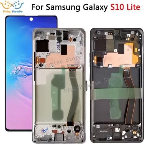 Super AMOLED S10 lite LCD display For SAMSUNG Galaxy S10lite G770F, G770F/DS, G770F/DSM Touch Screen Digitizer s10 lite lcd